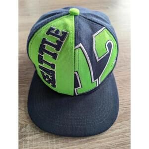 Seattle New Original Brand 12 Fan Leader Seahawks Blue Green Snapback Hat Cap